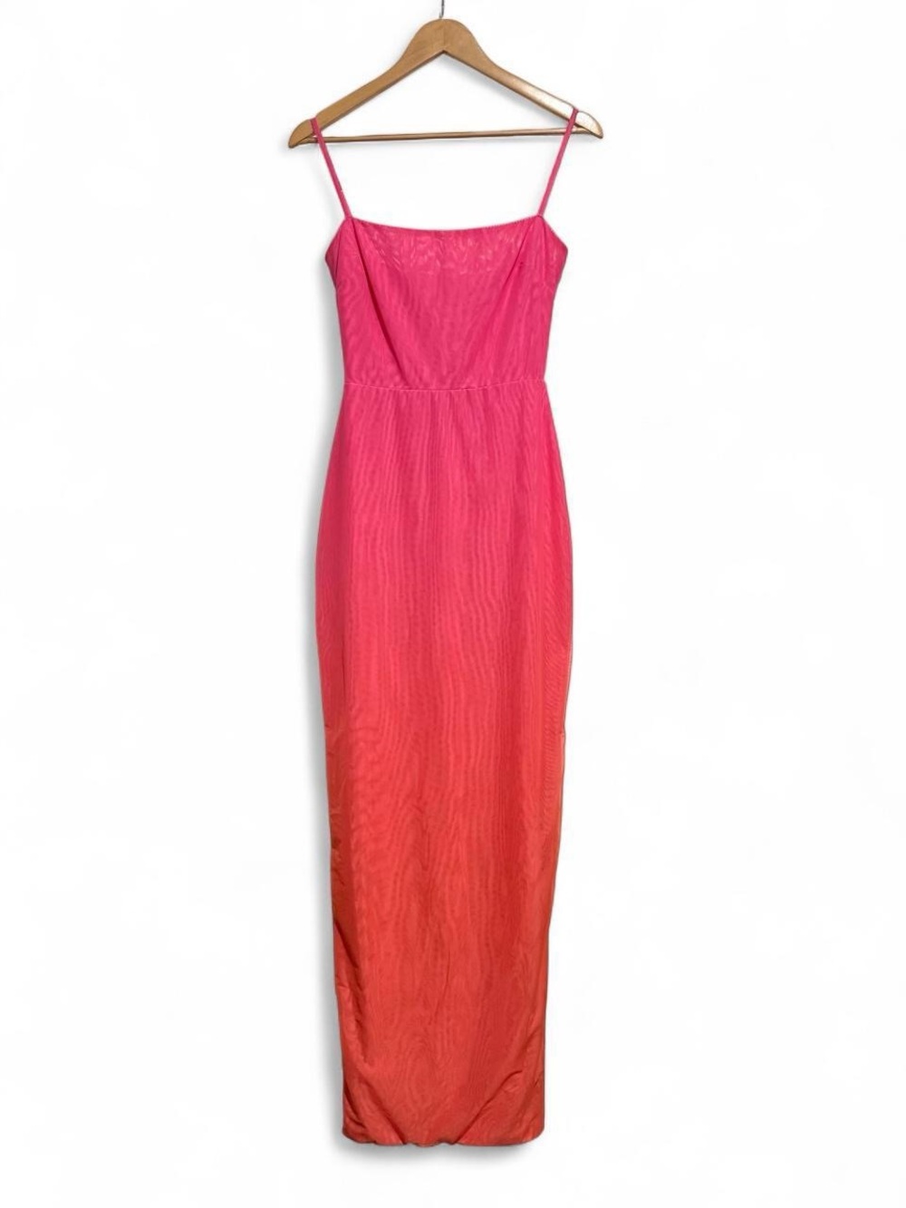 House of CB Pink to Coral Ombre Strappy Maxi Dress
